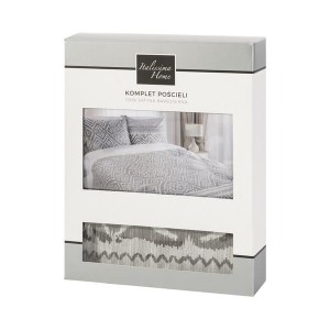 Pościel Italissima Home satyna 160x200 POLA srebrny