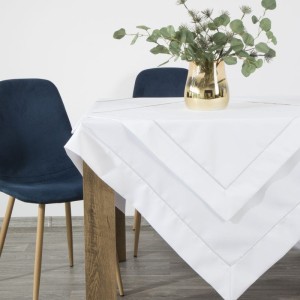 Obrus serweta 85x85 Eurofirany Madele biały