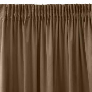 Zasłona velvet 140x270 na taśmie Pierre Cardin brąz
