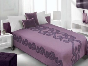Narzuta dwustronna 170x210 Eurofirany Beni fiolet