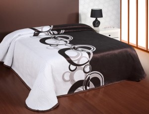 Narzuta dwustronna 220x240 Eurofirany Nanet brąz