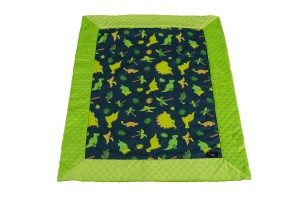 Kocyk letni 75x150 Minky zielony Luli Luli