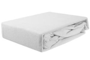 Prześcieradło frotte z gumką 90x200 biały