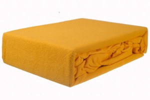 Prześcieradło frotte z gumką 180x200 słonecznik