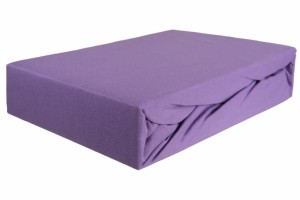 Prześcieradło jersey z gumką 120x200 wrzos