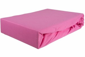 Prześcieradło jersey z gumką 200x220 różowy