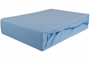 Prześcieradło jersey z gumką 90x200 błękit
