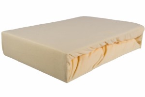 Prześcieradło jersey z gumką 90x200 krem