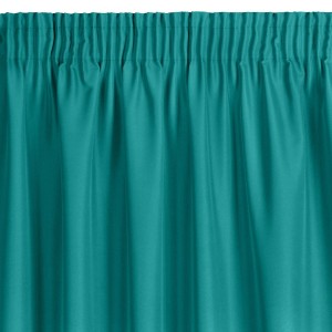 Matowa zasłona na taśmie 140x270 turkusowa gładka