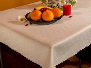 Obrus plamoodporny 140x400 beżowy