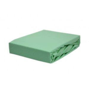 Prześcieradło jersey z gumką 120x200 Kobi seledyn