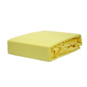 Prześcieradło frotte z gumką 90x200 banan