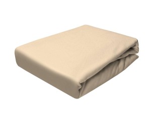 Prześcieradło frotte z gumką 140x200 cielisty