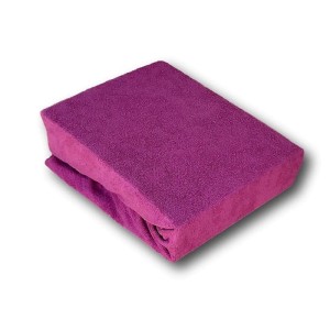 Prześcieradło frotte z gumką 160x200 amarant