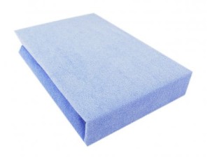 Prześcieradło frotte z gumką 160x200 błękit