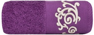 Ręcznik gruby frotte 70x140 EuroFirany ANNA fioletowy