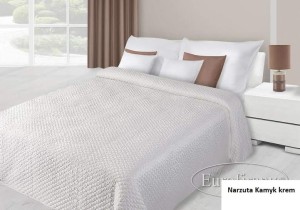 Narzuta 220x240 Kamyk EuroFirany satyna kremowa