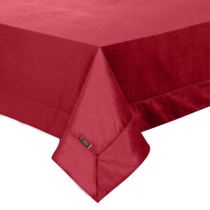 Obrus welurowy 145x300 Eurofirany Velvet bordo