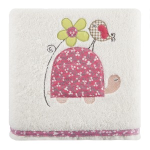 RĘCZNIK DLA DZIECKA 50X90 BABY6 krem+róż