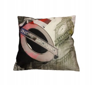 Poszewka dekoracyjna 40x40 London Londyn Underground