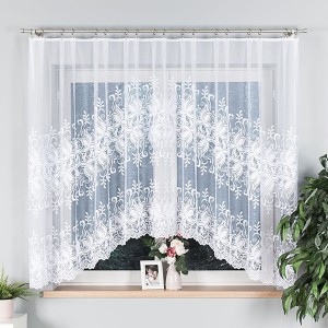 Firana żakardowa 330x160 Joanna biała