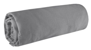Prześcieradło z gumką JERSEY 140x200 bawełna stal