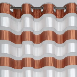 Zasłona 140x250 Eurofirany 180/1 krem+cegła