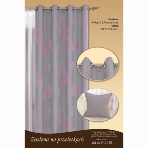Zasłona gotowa 140x250 Eurofirany 01 szary