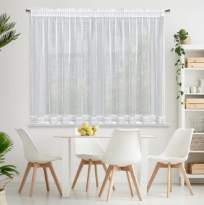 FIRANA GOTOWA SARI NA TAŚMIE 400X145 CM BIAŁY