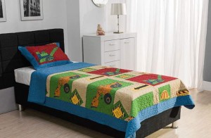 Narzuta 145x220 z poszewką dziecięca Koparki