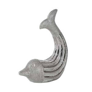 FIGURKA DEKORACYJNA PATO (01) 14X6X17 CM SREBRNY