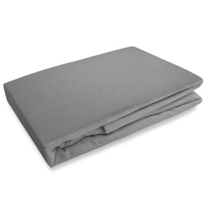 Prześcieradło tradycyjne flanelowe 220x210 szary