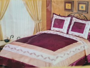Wyprzedaż narzuta 220x240 Markizeta bordo