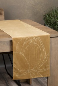 OBRUS BLINK 12 35X140 CM ZŁOTY