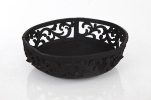 Kosz filcowy koszyk dekoracyjny Eurofirany 222 czarny 15cm