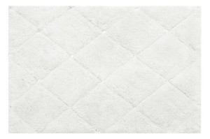 Dywanik dekoracyjny glamour EuroFirany CHIC2 50x70 biały