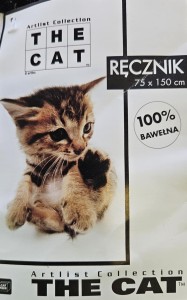 Ręcznik dziecięcy plażowy 75x150 The Cat kot 