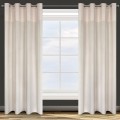 ZASŁONA GOTOWA D91 AGNES 140 X 250 CM KREMOWY