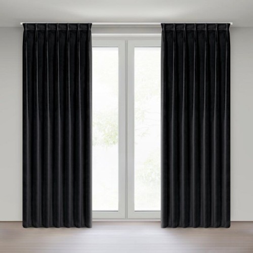 ZASŁONA GOTOWA MELANIE 80 X 270 CM CZARNY