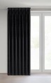 ZASŁONA GOTOWA MELANIE 80 X 270 CM CZARNY