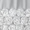 ZASŁONA GOTOWA ROSES 7 NA TAŚMIE 350 X 270 CM BIAŁY