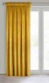 ZASŁONA GOTOWA D91 ROSA NA TAŚMIE 140 X 270 CM MUSZTARDOWY
