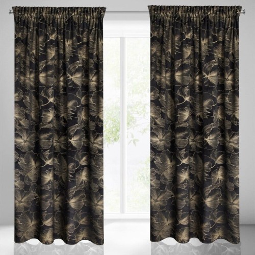ZASŁONA GOTOWA STELLA NA TAŚMIE 140 X 300 CM CZARNY