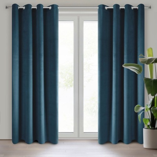 ZASŁONA GOTOWA PIERRE 140 X 250 CM GRANATOWY