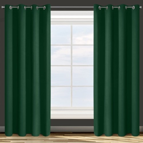 ZASŁONA GOTOWA D91 PARISA 135 X 250 CM ZIELONY