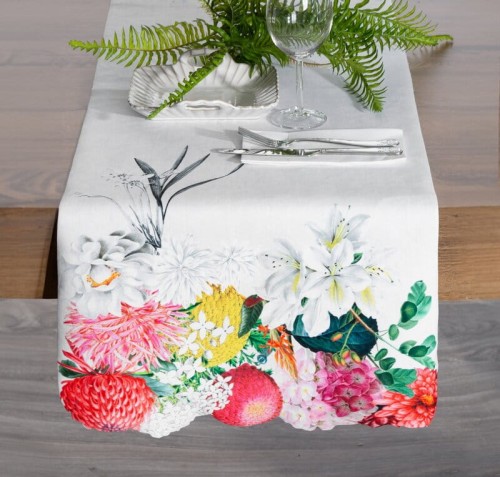 OBRUS SUMMER3 40 X 140 CM NATURALNY