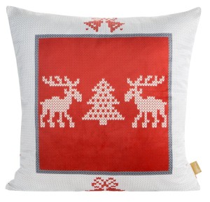 POSZEWKA ŚWIATECZNA NOEL03 60 X 60 CM CZERWONY